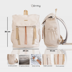 ERMY - Nara Tas Ransel Wanita Backpack Sekolah Serut Waterproof