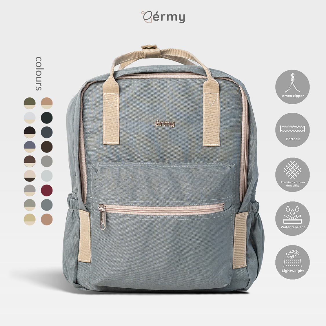 ERMY - Namy Tas Ransel Wanita 2 in 1 Backpack Sekolah Kuliah Traveling