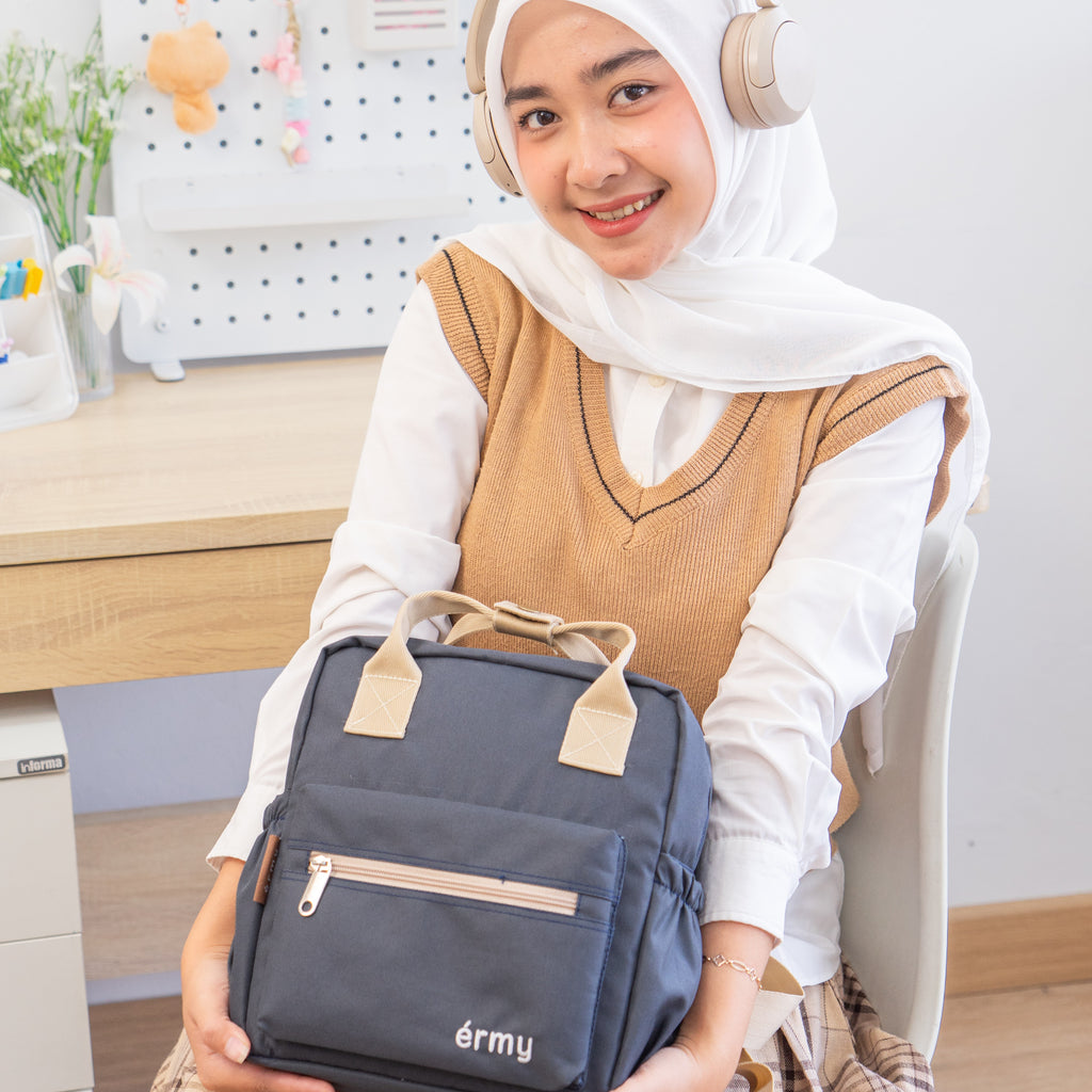ERMY - New Hachi Tas Ransel Wanita 2 in 1 Backpack Sekolah Mini