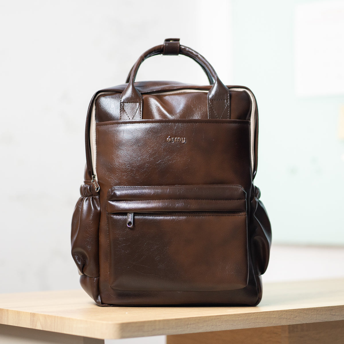 ERMY - Aily Tas Ransel Wanita 2 in 1 New Material Backpack Sekolah Tas Laptop Kuliah Waterproof