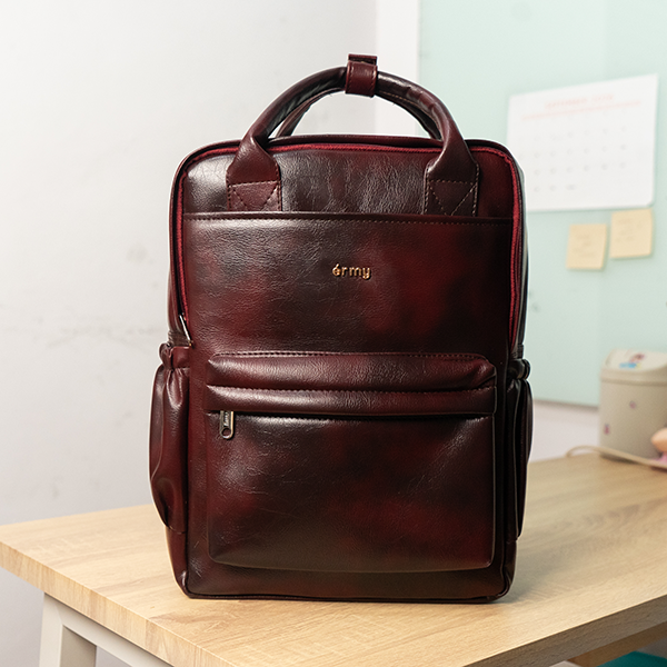 ERMY - Aily Tas Ransel Wanita 2 in 1 New Material Backpack Sekolah Tas Laptop Kuliah Waterproof