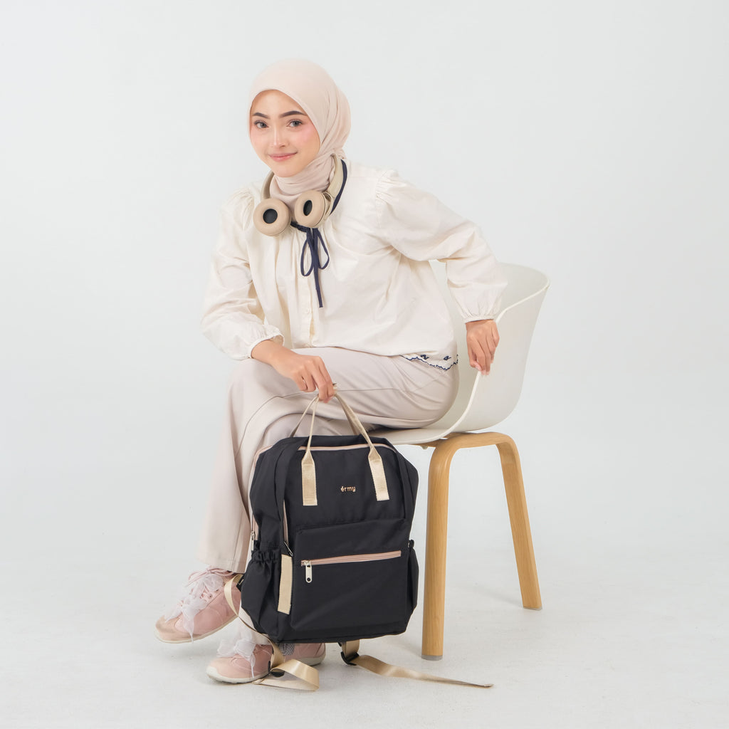 ERMY  - Namy Tas Ransel Wanita 2 in 1 Full Color Backpack Sekolah Kuliah Traveling
