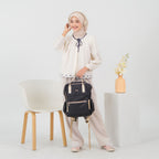 ERMY  - Namy Tas Ransel Wanita 2 in 1 Full Color Backpack Sekolah Kuliah Traveling