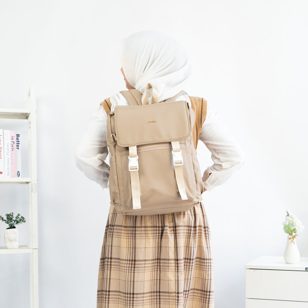 ERMY - Yuka Tas Ransel Sekolah Wanita New Material Backpack Sekolah Besar Waterproof