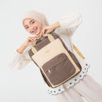ERMY - Katsu Tas Ransel Wanita 2 in 1 Full Color Backpack Sekolah Tas Laptop Kuliah Simpel
