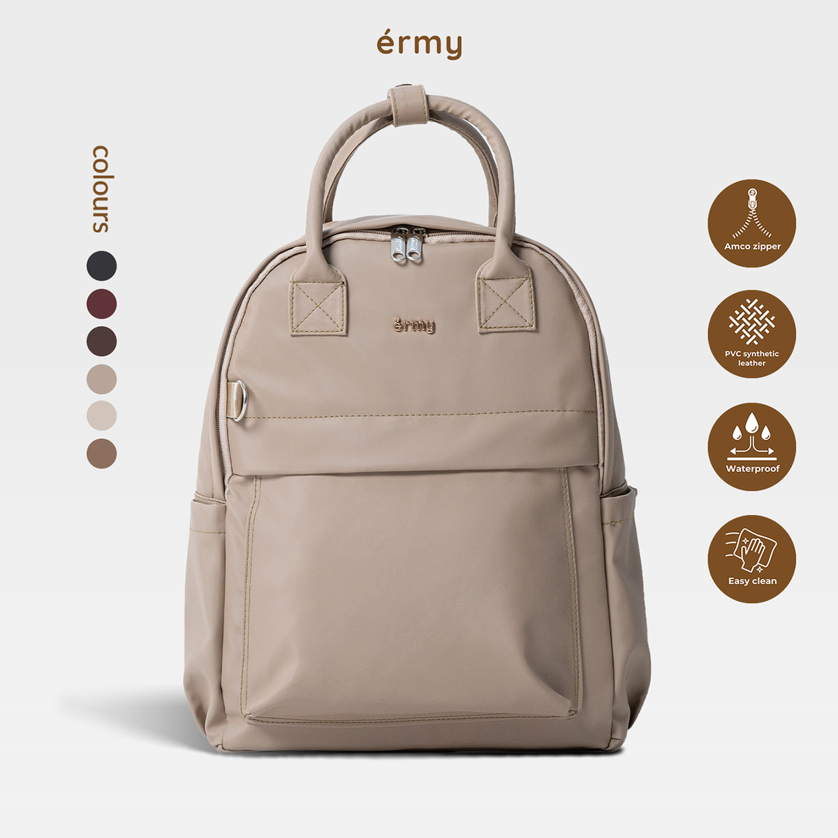 ERMY - Zelin Tas Sekolah Wanita Backpack Sekolah Wanita Tas Laptop Kerja Waterproof