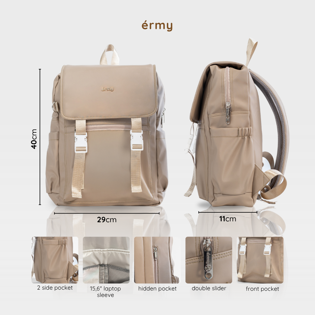 ERMY - Yuka Tas Ransel Sekolah Wanita New Material Backpack Sekolah Besar Waterproof