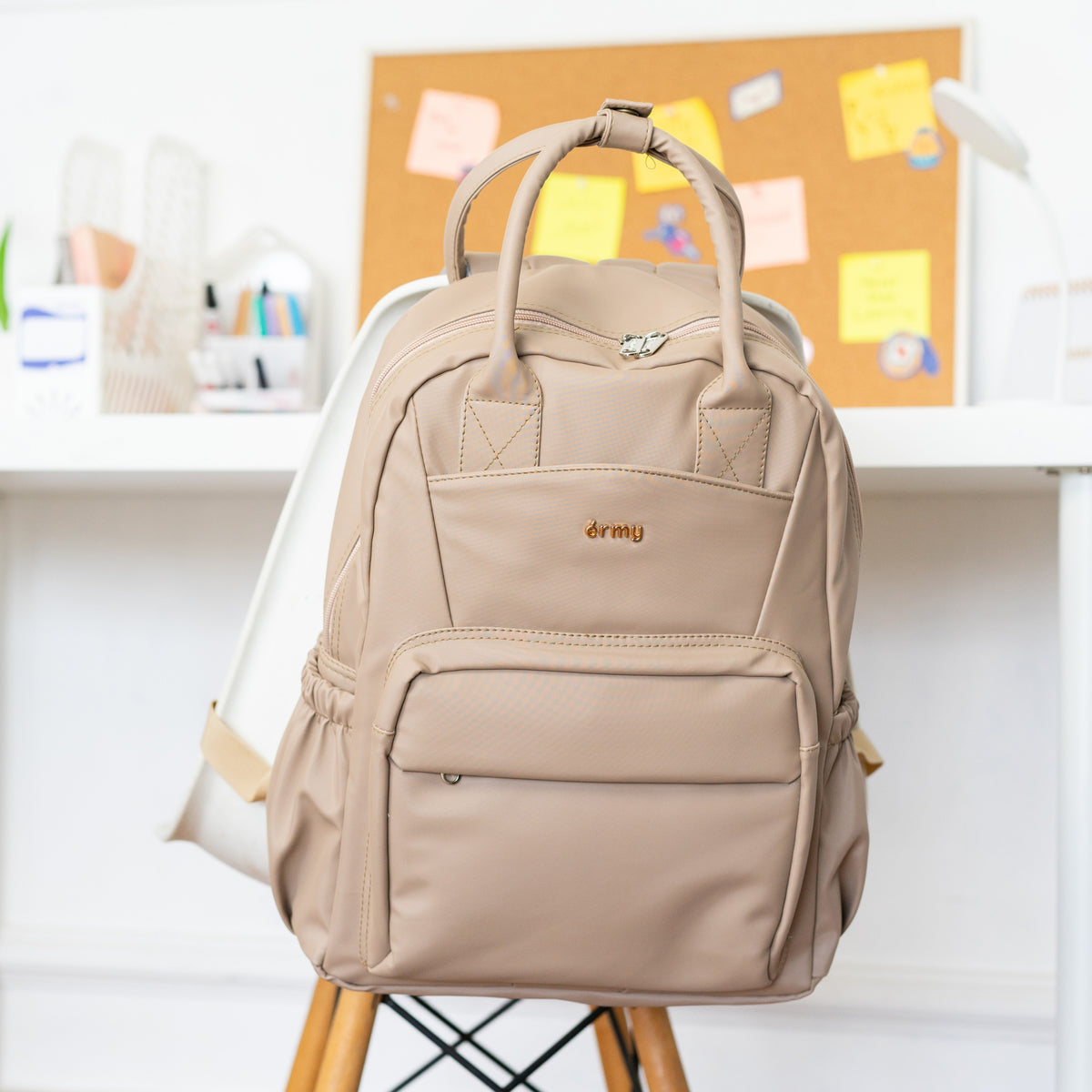 ERMY - Winnie Tas Ransel Wanita 2 in 1 Backpack Sekolah Tas Kerja Simpel Waterproof