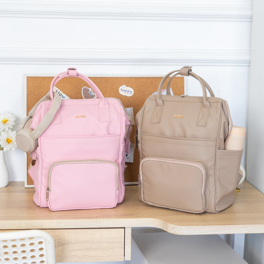 ERMY - Kimy Tas Ransel Wanita 2 in 1 Backpack sekolah Tas Kerja Waterproof