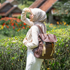 ERMY - Nara Tas Ransel Wanita Backpack Sekolah Serut Waterproof
