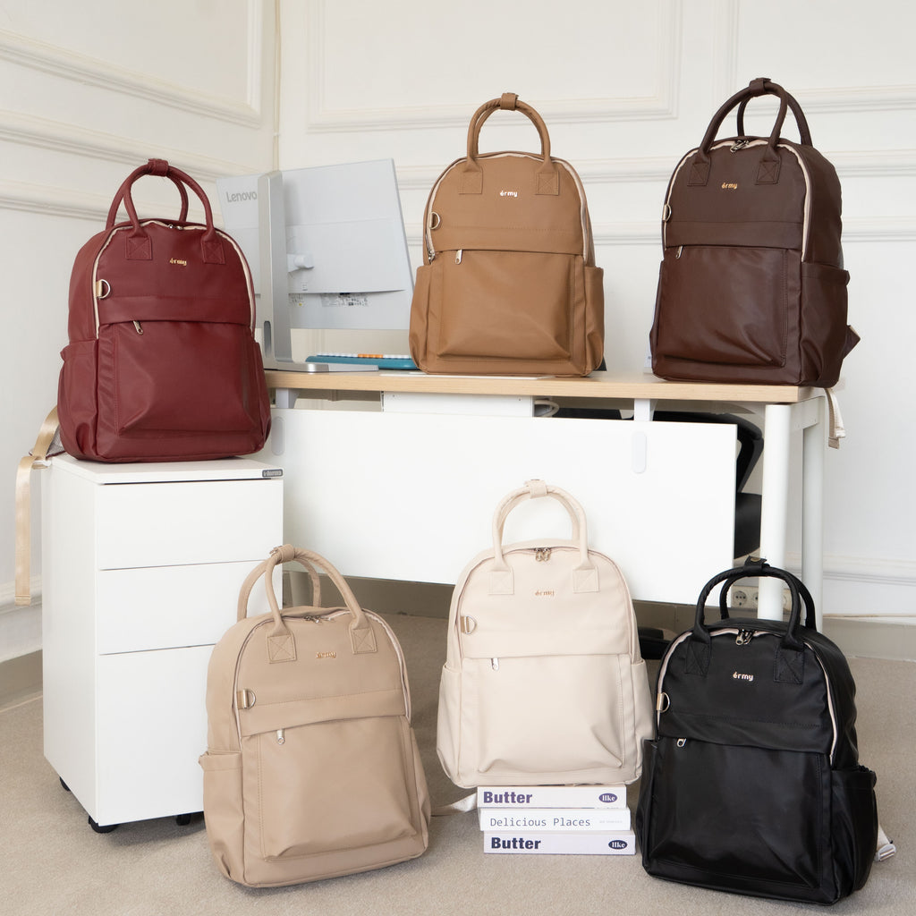 ERMY - Zelin Tas Sekolah Wanita Backpack Sekolah Wanita Tas Laptop Kerja Waterproof