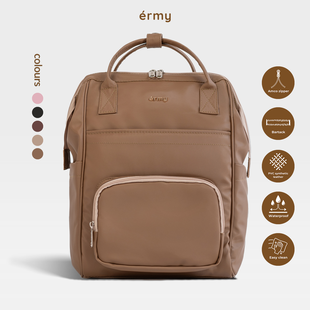 ERMY - Kimy Tas Ransel Wanita 2 in 1 Backpack sekolah Tas Kerja Waterproof