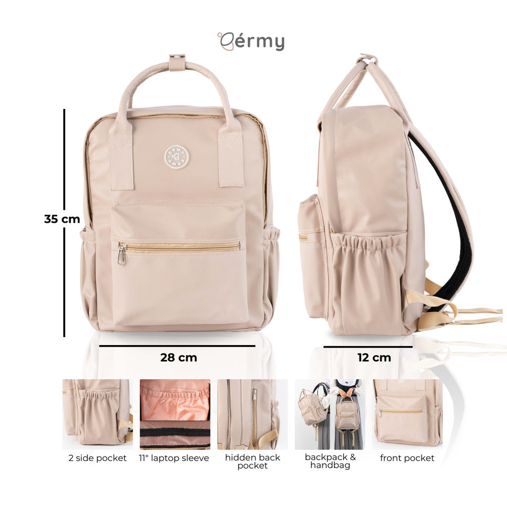 ERMY - Zea Tas Ransel Wanita 2 in 1 Backpack Sekolah Tas Laptop Waterproof
