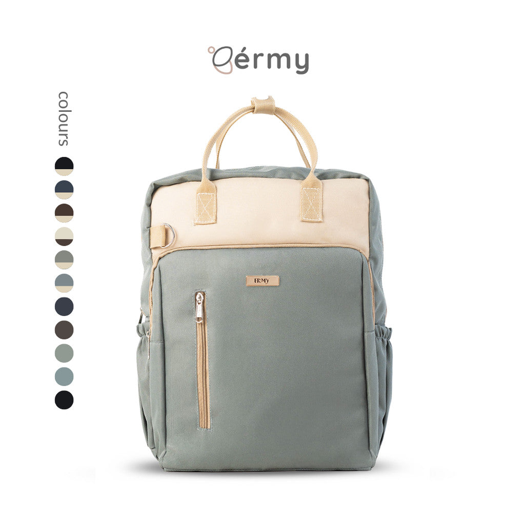 ERMY - Yuuky Tas Ransel Wanita 2 in 1 Backpack Sekolah Tas Laptop Kerja Simpel